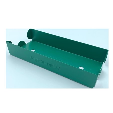 HURON HASZ0114 Aluminum Dime Coin Tray Green 2PK HASZ01142